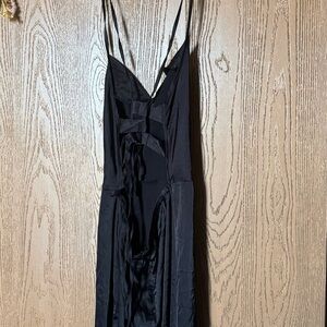 Elegant Black High Low Dress